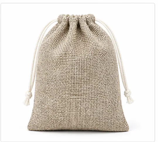 Linen Drawstring Bags — Natural-look packaging for gifts, lifestyle goods, and promotional programs