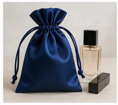 Satin Drawstring Bags — Smooth fabric packaging for cosmetics, gifts, events, and presentation sets